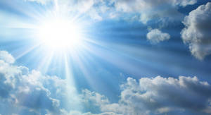 Sunshine Ray Sky Wallpaper