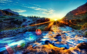 Sunshine Rising Nature Wallpaper