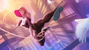 Sunshine Spider Gwen Hd Wallpaper