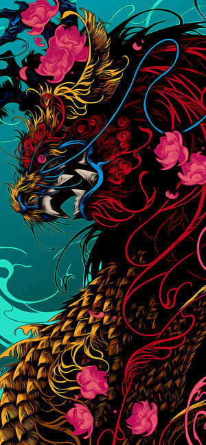 Super Amoled Rising Dragon Wallpaper