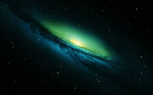 Super High Resolution Green Galaxy Wallpaper