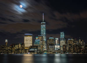 Super Moon Nyc Aesthetic Wallpaper