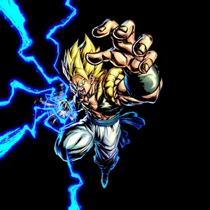Super Saiyan Gogeta 73.13% True Black Amoled Wallpaper Wallpaper