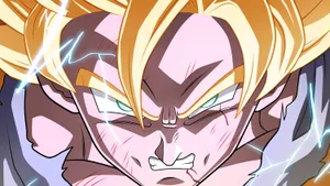 Super Saiyan Goku Anime Profile Wallpaper