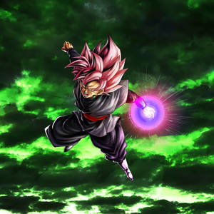 Super Saiyan Rose Green Aesthetic Wallpaper