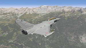 Super-sonic Fighter Plane Soars Across The Sky Wallpaper