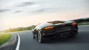 Supercar Black Aventador Wallpaper