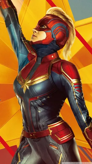 Superhero Carol Danvers A.k.a. Captain Marvel Wallpaper