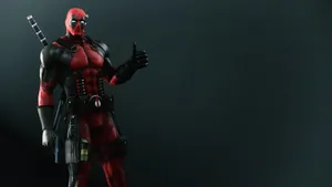 Superhero Deadpool Thumbs Up Wallpaper
