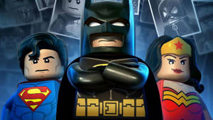 Superhero Trio In The Lego Batman Movie Wallpaper