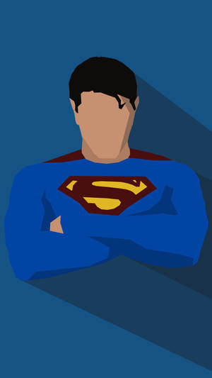 Superman Flat Head Iphone Wallpaper By Spider Maguire Wallpaper