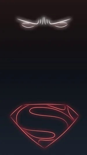 Superman Logo Neon Iphone Wallpaper
