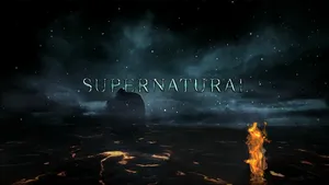 Supernatural Volcanic Plain At Night Wallpaper