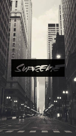 Supreme Aesthetic Empty Wallpaper