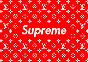 Supreme And Louis Vuitton Logo Cover Wallpaper