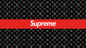 Supreme Black Louis Vuitton Wallpaper