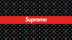 Supreme Black Louis Vuitton Wallpaper