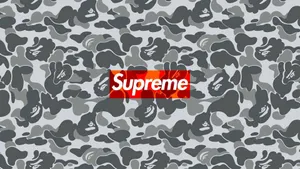 Supreme Logo - Instantly Recognized Throughout The World Wallpaper