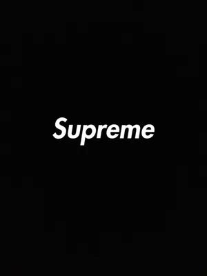 Supreme Logo On A Black Background Wallpaper