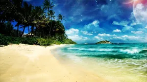 Surrealism 1920x1080 Hd Summer Beach Wallpaper