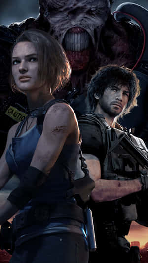 Survive Treacherous Terrors And Slice Through Zombies With Your Resident Evil Iphone. Wallpaper