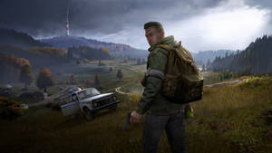 Survivor Looking Back Dayz Desktop Wallpaper