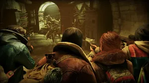 Survivors Running World War Z Aftermath Wallpaper