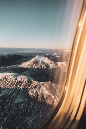 Svalbard Snowy Black Mountains Wallpaper