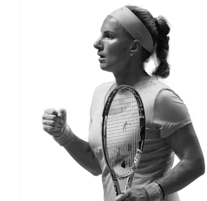 Svetlana Kuznetsova Greyscale Fist Pump Wallpaper
