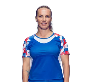 Svetlana Kuznetsova In Blue Sportswear Wallpaper