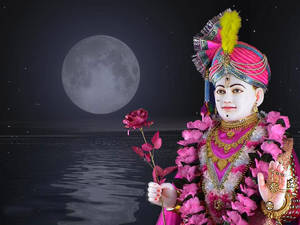 Swaminarayan Moonlight Wallpaper
