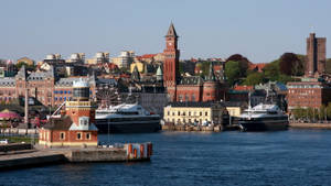 Sweden Helsingborg Port Wallpaper