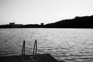 Sweden Monochrome Dock Wallpaper