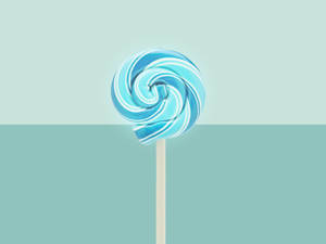Sweet Blue Lollipop Wallpaper