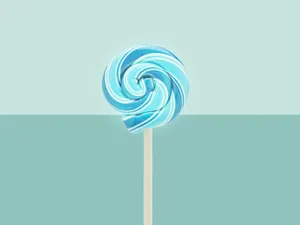 Sweet Blue Lollipop Wallpaper
