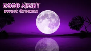 Sweet Dreams In Purple Sky Wallpaper