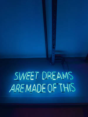 Sweet Dreams Neon Sign Wallpaper