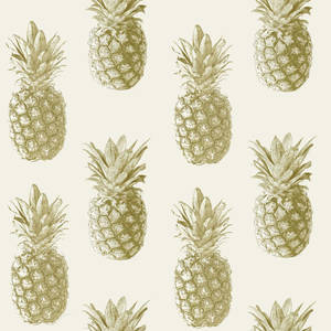 Sweet Pineapple Pattern Painting. Wallpaper