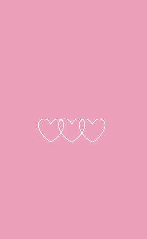 Sweet Pink Hearts Wallpaper