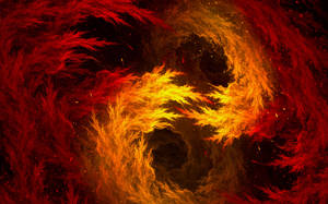 Swirling Fire Wallpaper
