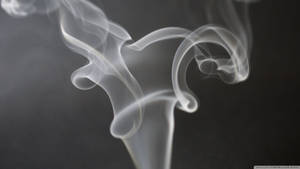 Swirling White Smoke Wallpaper