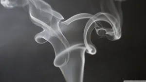 Swirling White Smoke Wallpaper