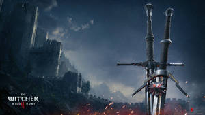 Swords With Medallion The Witcher 3 Wallpaper