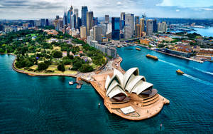 Sydney Opera House City View Wallpaper