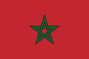 Symbolic Morocco Flag Wallpaper