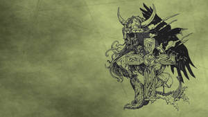 Symbols Viking Raven Art Wallpaper