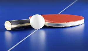 Table Tennis Paddle Set Wallpaper