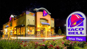 Taco Bell Drive Thru At Night Wallpaper