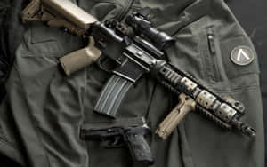 Tactical Firearmson Military Gear Wallpaper