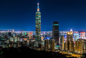 Taipei 101 Tower In Taiwan Wallpaper